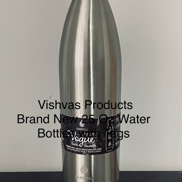 Manna Vogue 25 OZ Silver Double Insulation 18/8 Stainless Steel - Picture 1 of 8